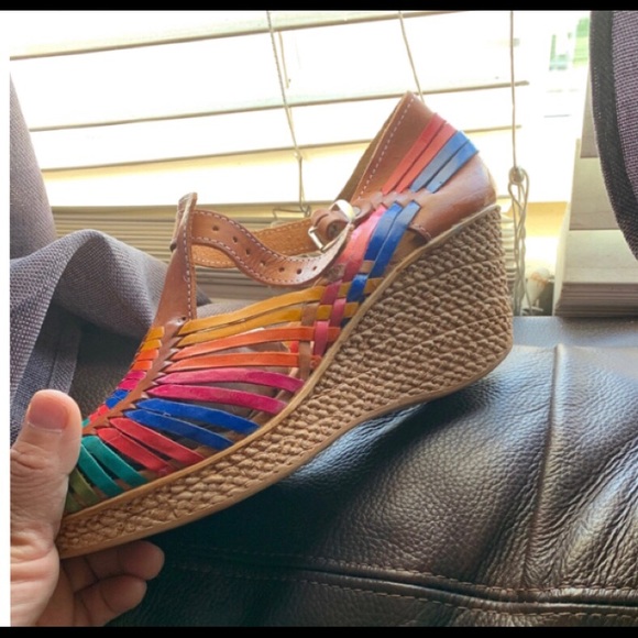 Multi color fiesta huarache wedge - Picture 4 of 6